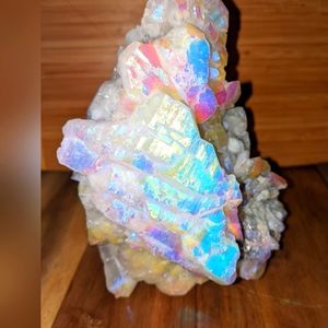 Huge Angel White  Aura Quartz